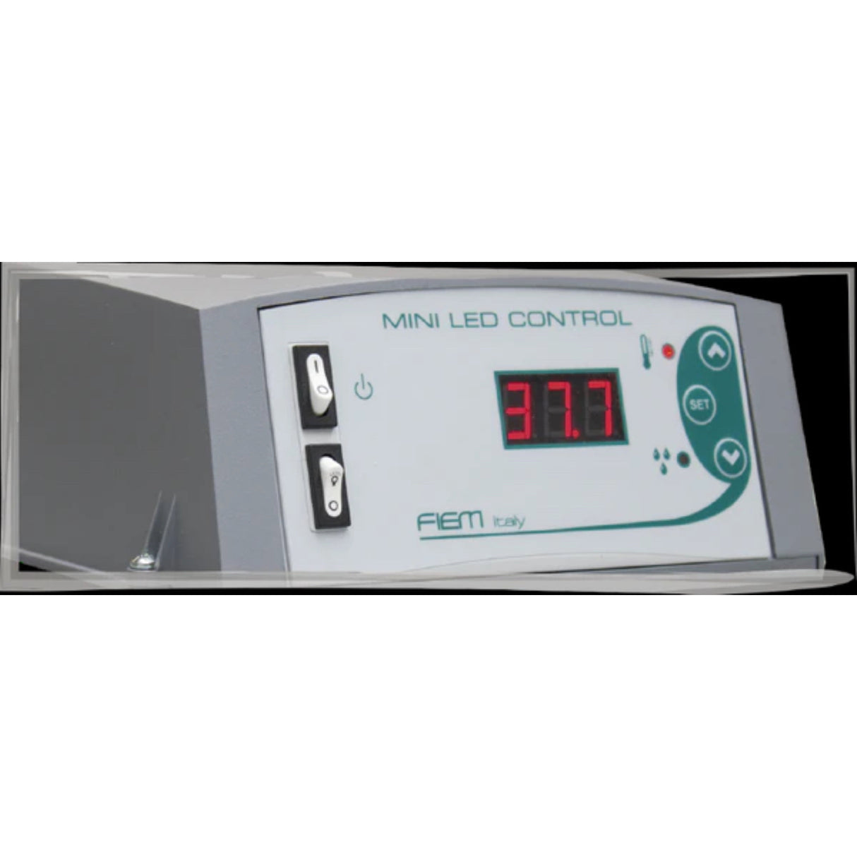 MG140/200 Rurale EVO PLUS Mini LED control panel with digital display on a white background